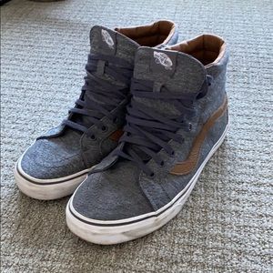 Vans - Sk8-Hi - Denim and Brown Leather